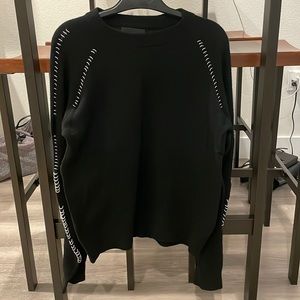 The Kooples black sweater with metallic details